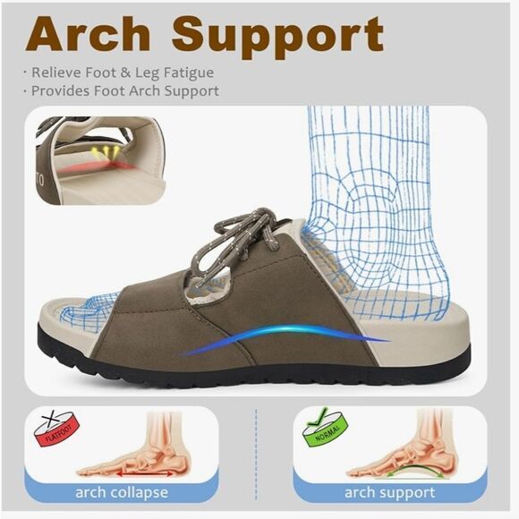 KUKTO UNISEX  Red Slide Sandals SIZE 39/8 US NEW IN BOX - Picture 6 of 6